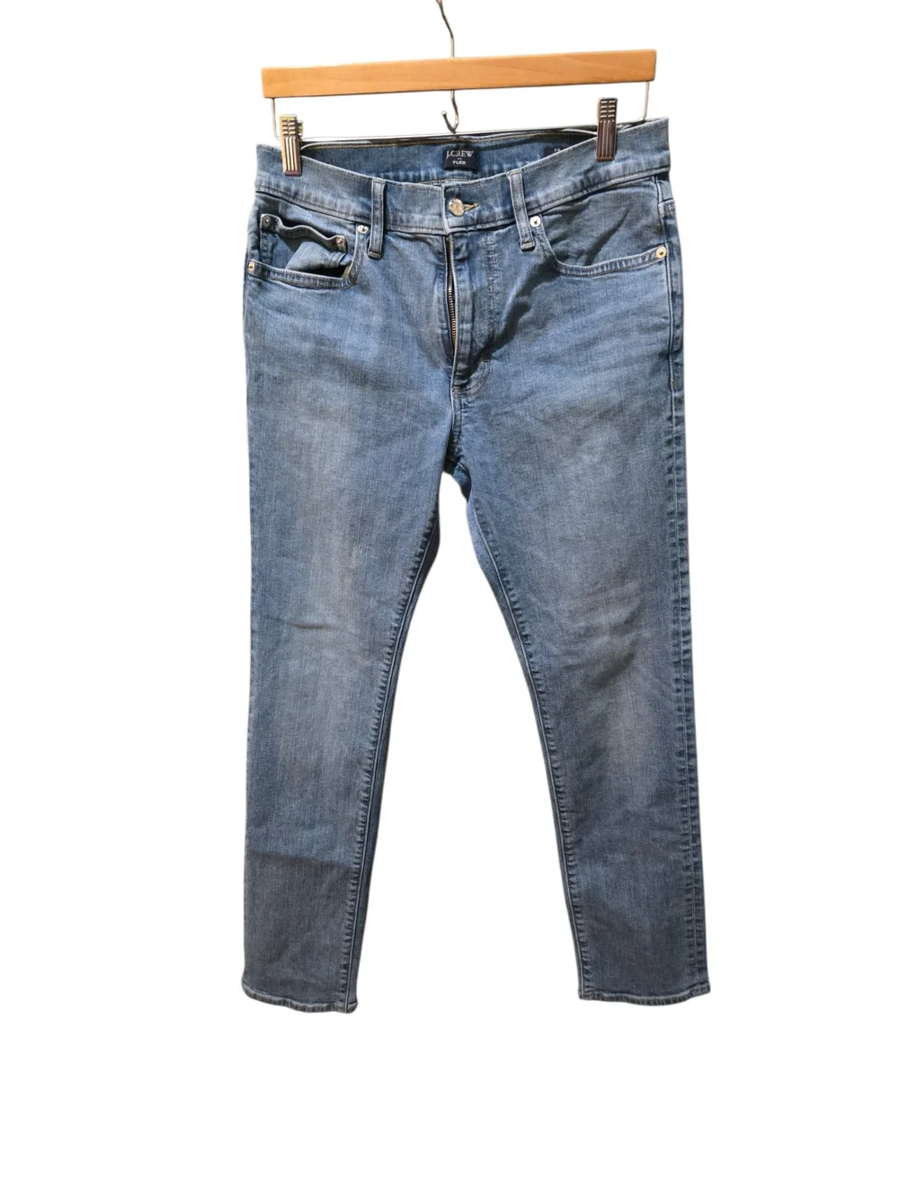J.Crew Flex Straight Jeans Men's 30x30 Light Wash Stretch Denim Blue